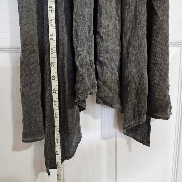 Super Long Flowy Vest with Lace Back - Picture 4 of 7